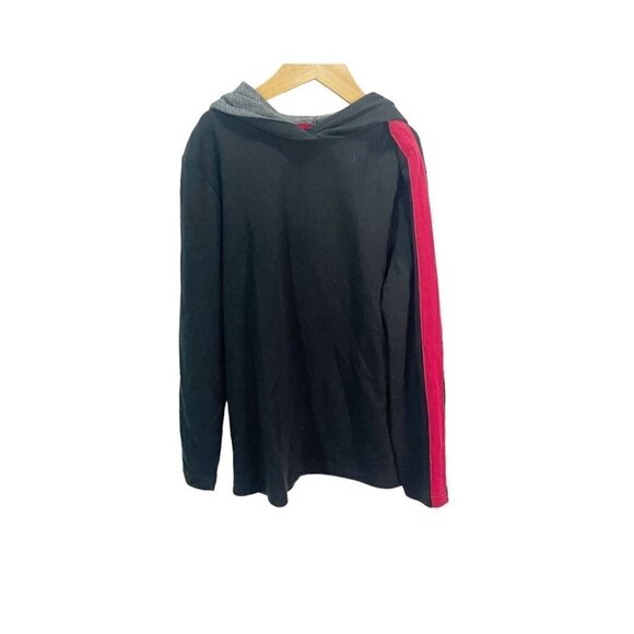 Urban Pipeline Hoodie Medium Lightweight Boys Black Red Pullover NEW - Picture 1 of 4